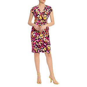 London Intl Short Sleeve Sheath Dress